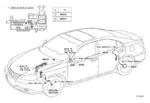 ABS Front Wheel Wire Harness 89516-33050 for Toyota Camry