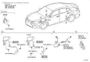 ABS Front Wheel Sensor 89542-33160 for Toyota Camry