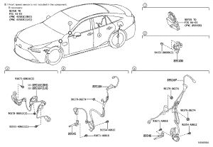 ABS Rear Wheel Speed Sensor 89545-30070 for Toyota MARK X