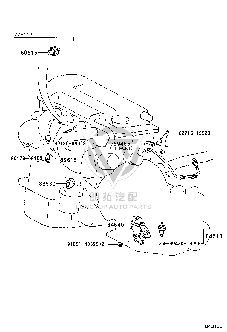 Knock Sensor 89615-12090 for Toyota ALPHARD