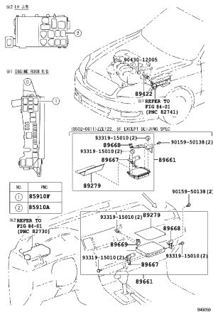 Engine Computer Bracket 89669-12030 for Toyota Corolla