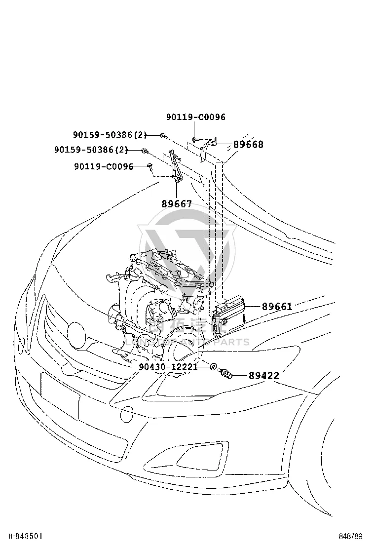 Engine computer 89661-02Y70 for Toyota Corolla