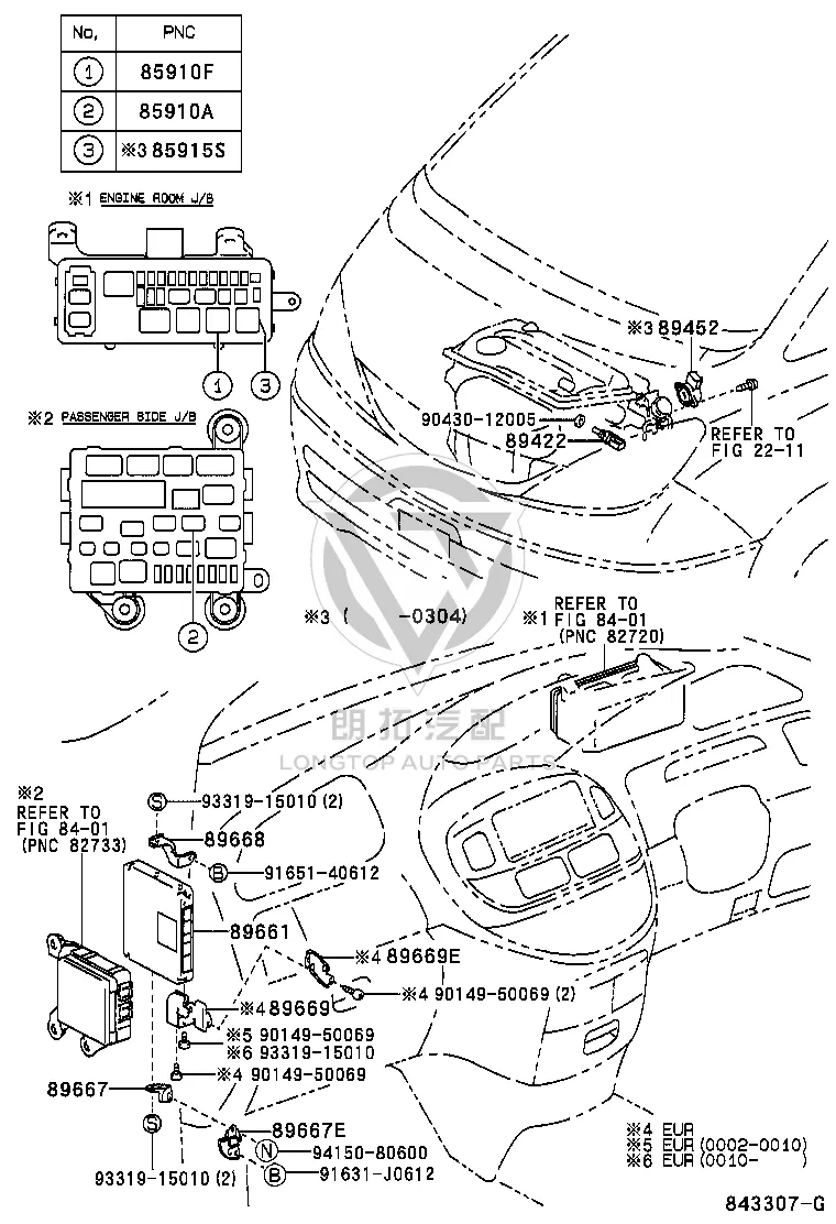 Engine Computer 89666-28031 for Toyota Previa