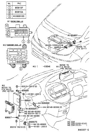 Engine Computer 89666-28031 for Toyota Previa