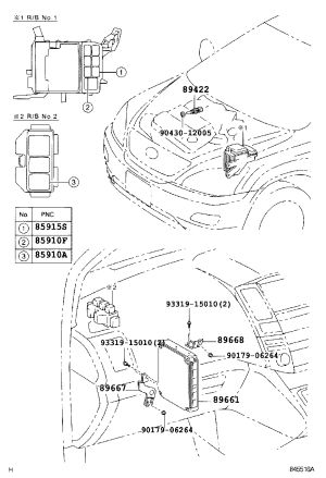 Engine Computer 89661-48570 for Lexus RX300