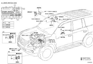 Engine Control Module 89661-60R20 for Lexus LX450D