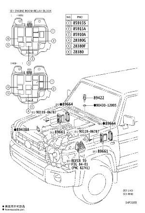 Engine ECU Bracket 896643-4010 for Toyota Land Cruiser
