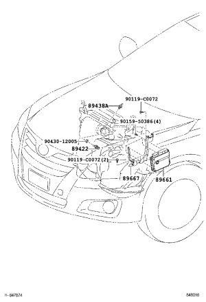Engine Computer Bracket 89667-33180 for Toyota Camry