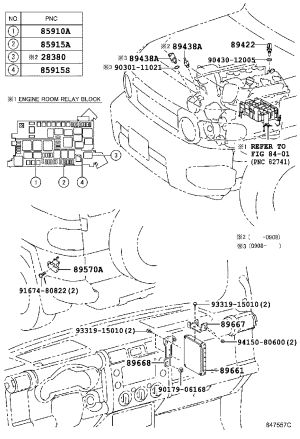 Upper Engine ECU Bracket 89667-60240 for Toyota 4RUNNER