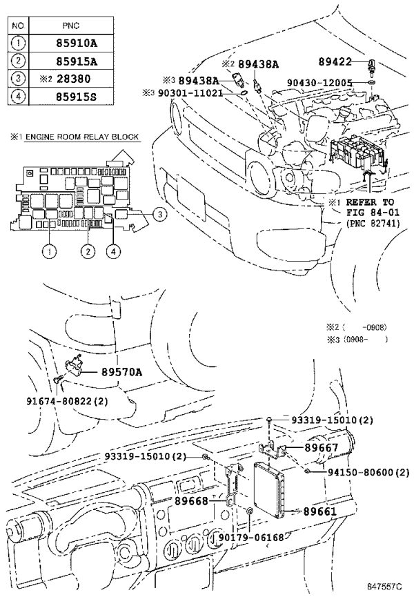 Upper Engine ECU Bracket 89667-60240 for Toyota 4RUNNER