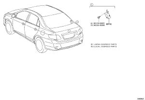 Door Lock Remote Control Receiver 89740-02040 for Toyota Corolla