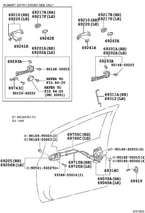 Electronic key harness bracket 89743-47010 for Toyota RACTIS