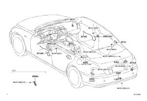 Electronic Key 1 Harness 897460-0P010 for Toyota Reiz