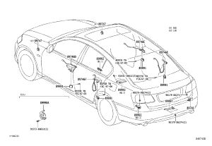 Electronic Key 1 Harness 89746-30050 for Lexus GS