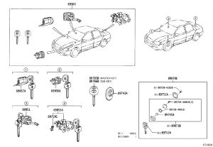 Ignition Key Housing 89752-33060 for Toyota Camry