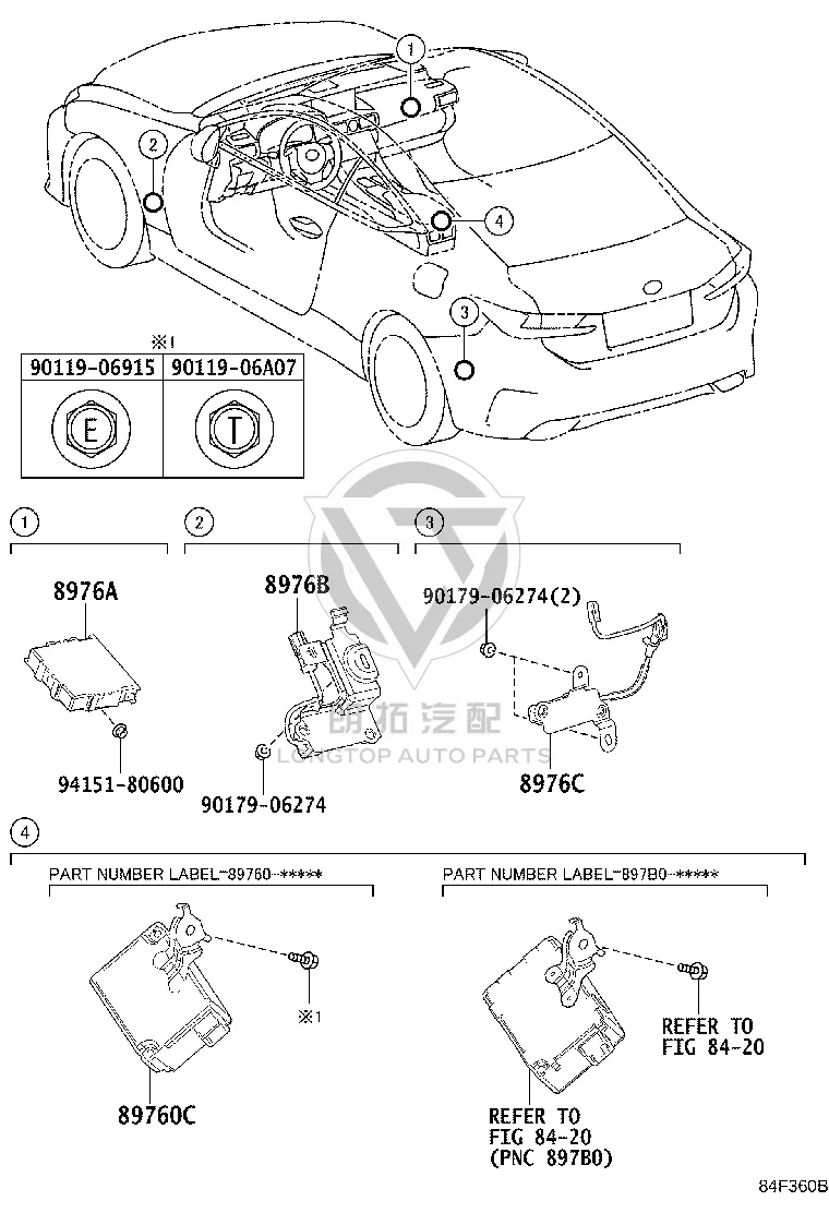 Front Tire Pressure Monitor Activator 8976B-30011 for Toyota Crown