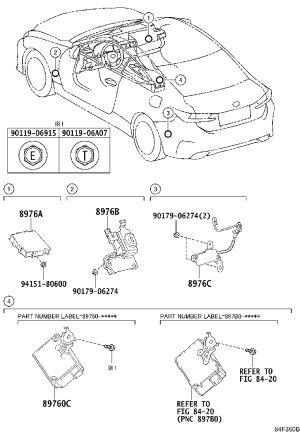 Front Tire Pressure Monitor Activator 8976B-30011 for Toyota Crown