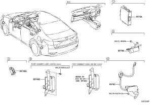Front Tire Pressure Monitoring Initiator 8976B-33011 for Lexus ES
