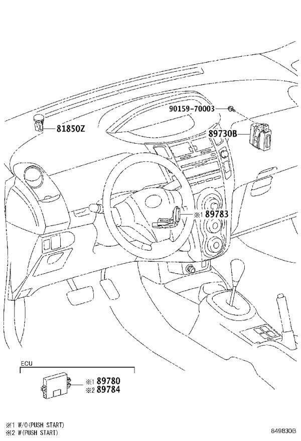 Engine Anti-Theft Computer 89780-0D040 for Toyota Vios