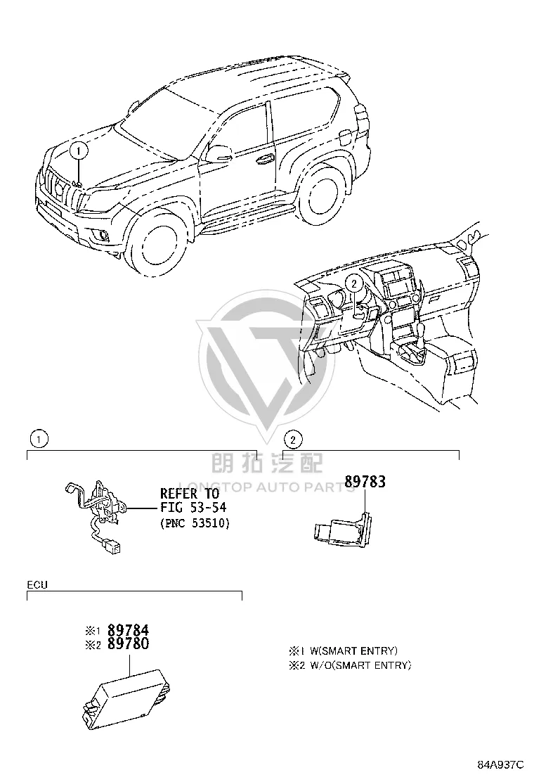 Anti-theft Engine Computer 89780-60380 for Toyota Land Cruiser Prado
