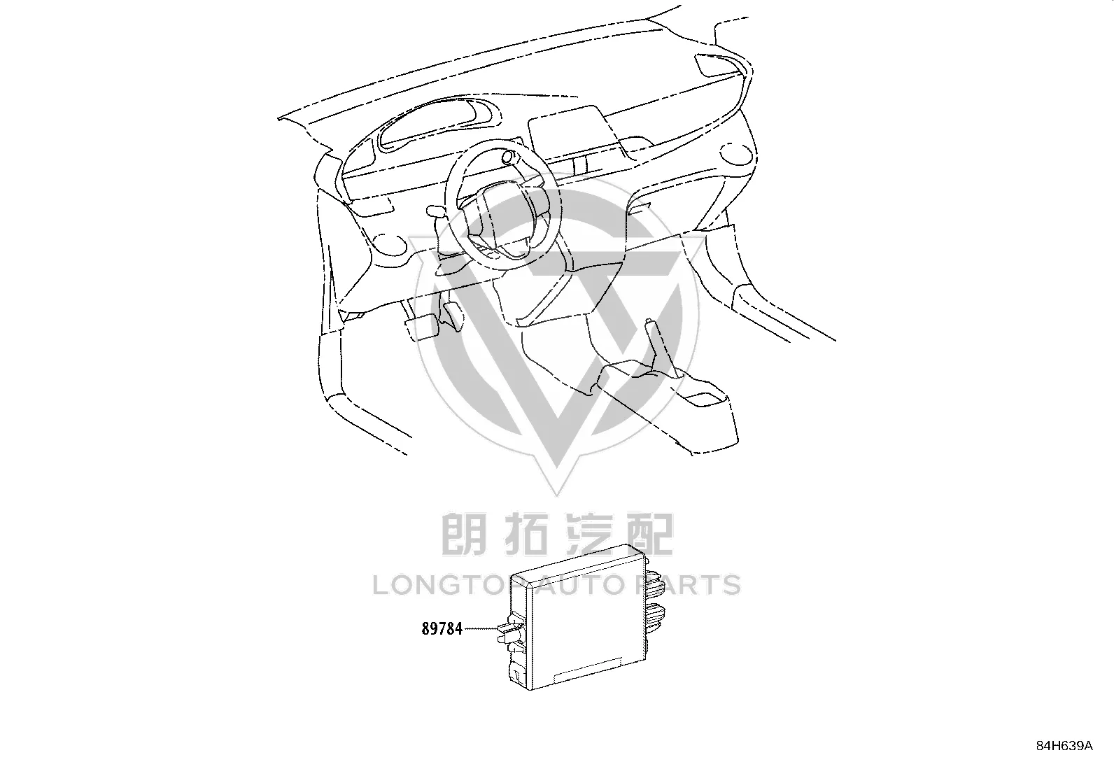 Engine Anti-Theft Computer 89784-33020 for Toyota Alphard