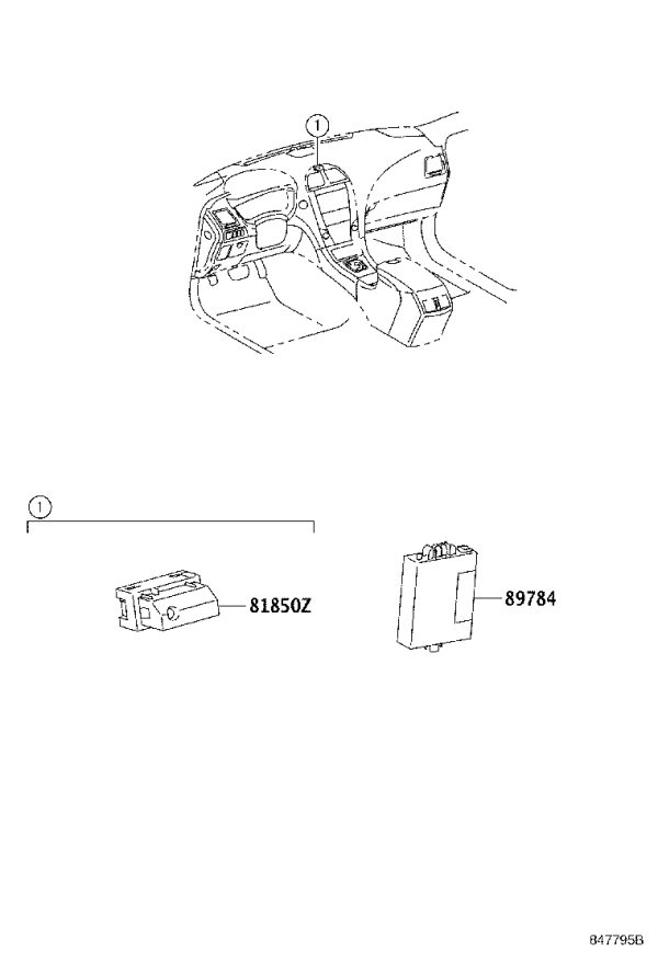 Engine Anti-Theft Computer 89784-33060 for Lexus ES