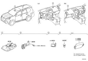 Anti-theft Engine Computer 89784-60160 for Toyota Land Cruiser Prado