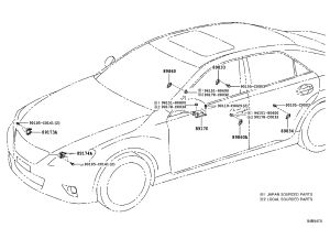 Front Airbag Sensor (Right) 89173-09720 for Toyota Crown