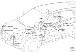 Right Rear Airbag Sensor 89831-12010 for Lexus RX270