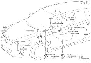 Rear Airbag Sensor 89831-78020 for Lexus CT200H