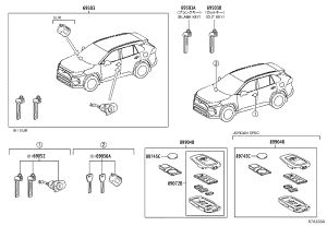 Key Remote 8990H-60543 for Toyota RAV4