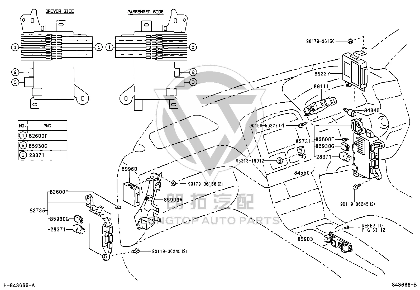 Headlamp Control Module 89960-50060 for Toyota Celsior