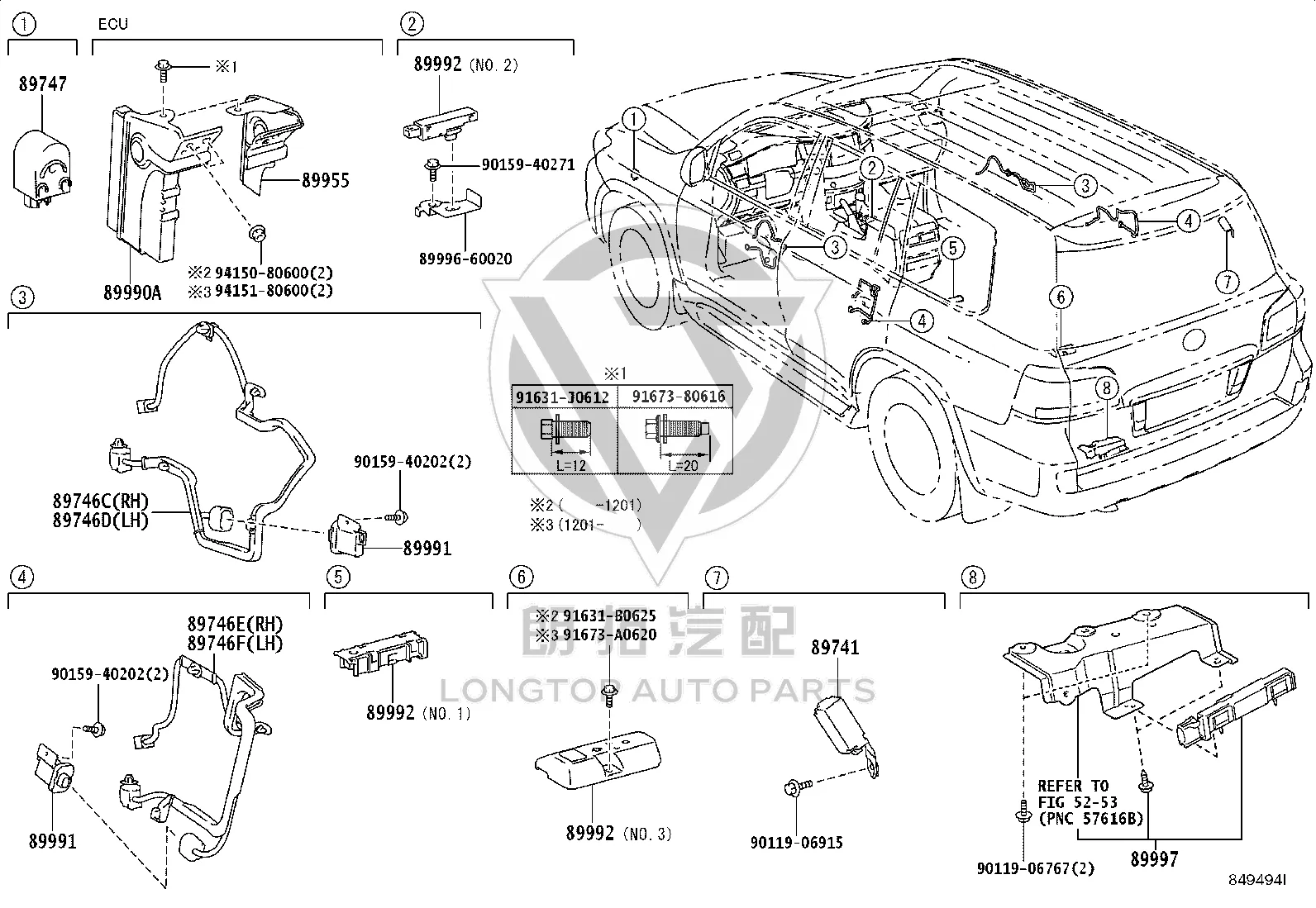 No.2 in-car electronic key oscillator 89992-30090 for Toyota RUKUS