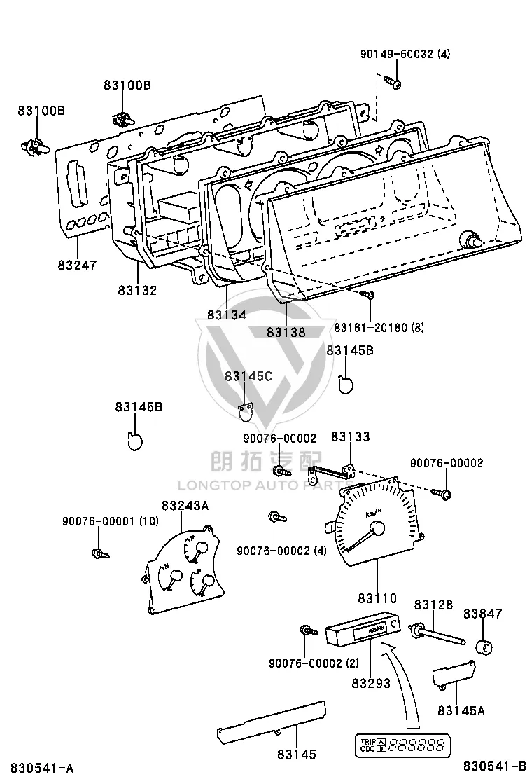 Bulb for instrument cluster 90010-06009 for Toyota Land Cruiser