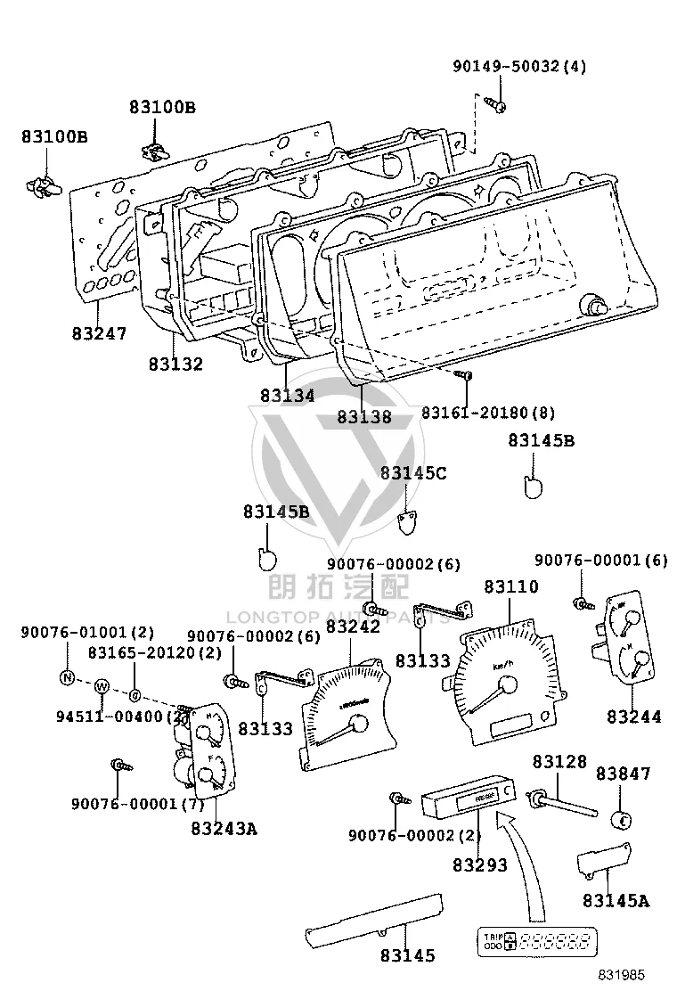 Nut 90076-01001 for Toyota Land Cruiser