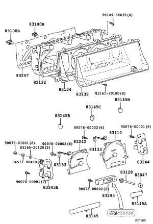 Washer 83165-20120 for Toyota Dyna 200, Dyna & DYNA100