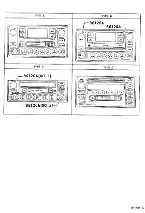 Radio Knob 90010-24103 for Toyota Picnic