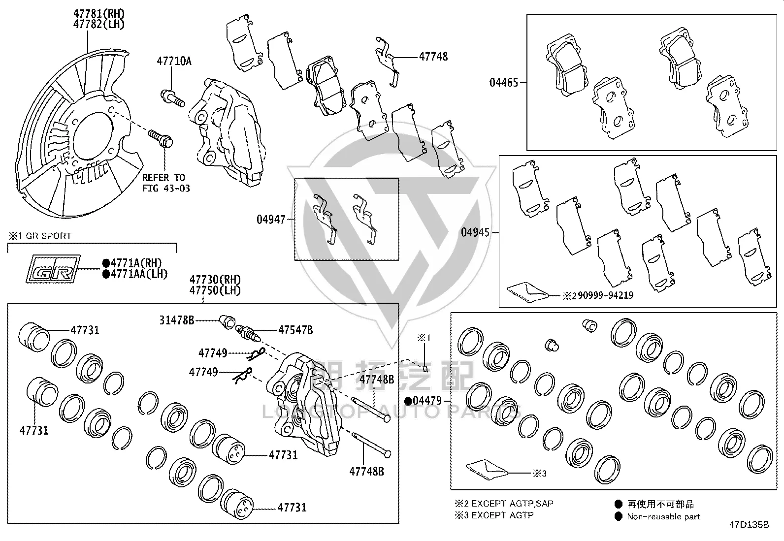 Front Brake Cylinder Pin 90016-AE602 for Toyota Fortuner