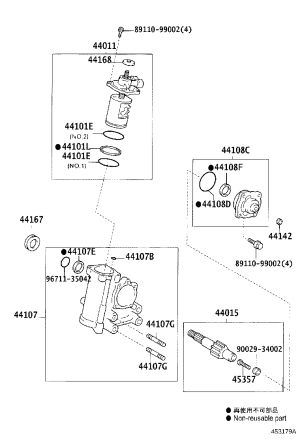 Oil Seal (for power steering housing) 90029-21023 for Toyota Coaster