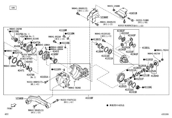 Roller Bearing 90043-66036 for Toyota PIXIS TRUCK