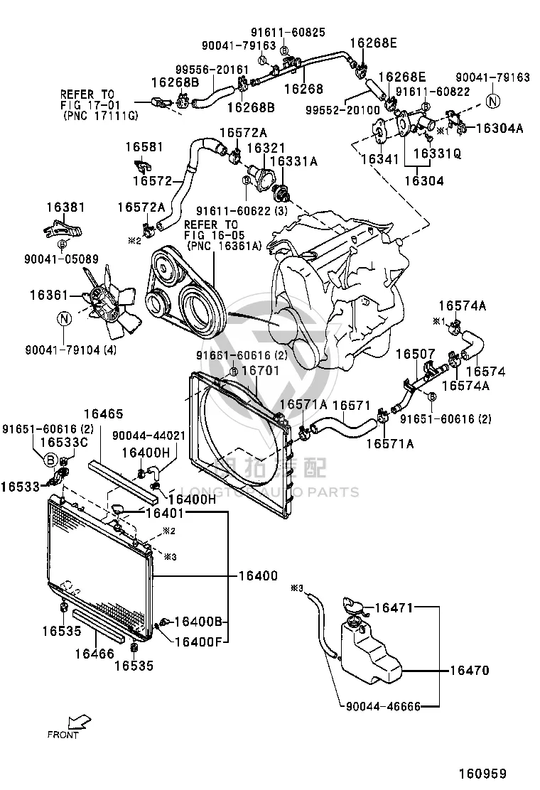 Radiator Lower Support Cushion 90044-80582 for Toyota Cami