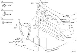Headlight Washer Hose 90075-15088 for Toyota RAV4