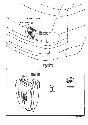 Clearance Light Socket Connector 90075-99085 for Toyota Liteace