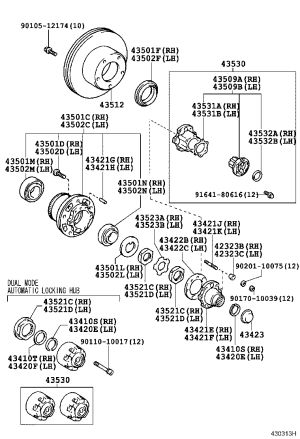 Front Wheel Bearing (Inner) 90080-36098 for Toyota Land Cruiser