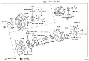Nut 90099-05172 for Toyota 4RUNNER