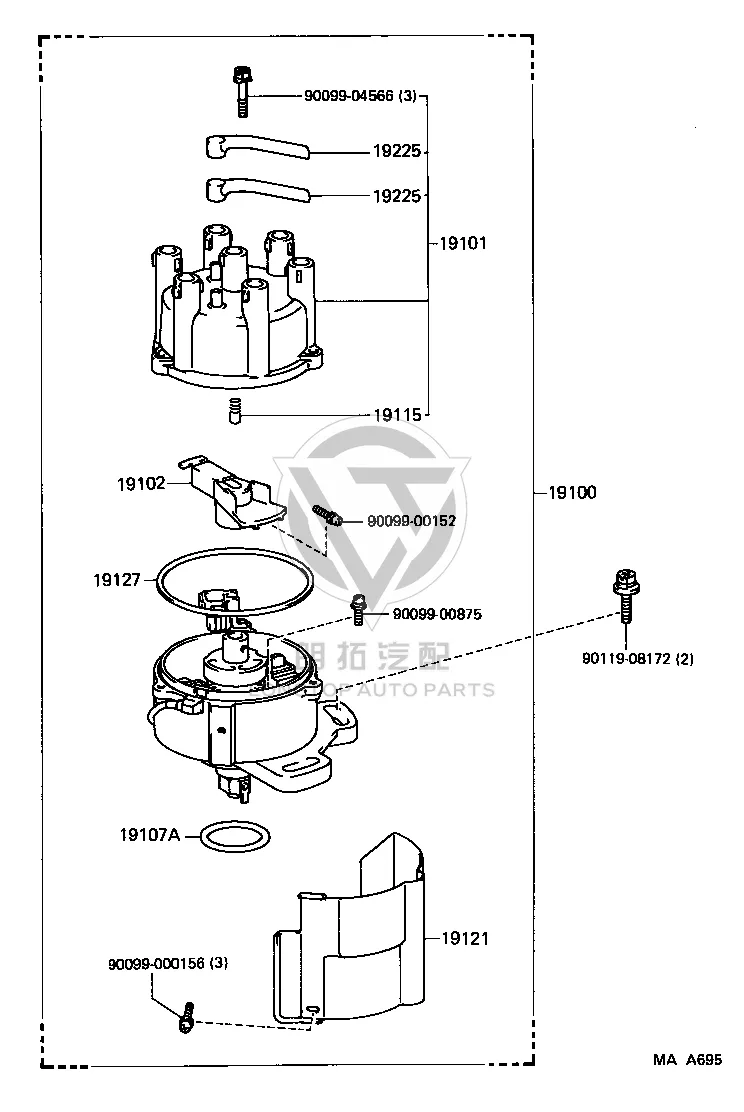 Distributor O-Ring 90099-14089 for Toyota Camry