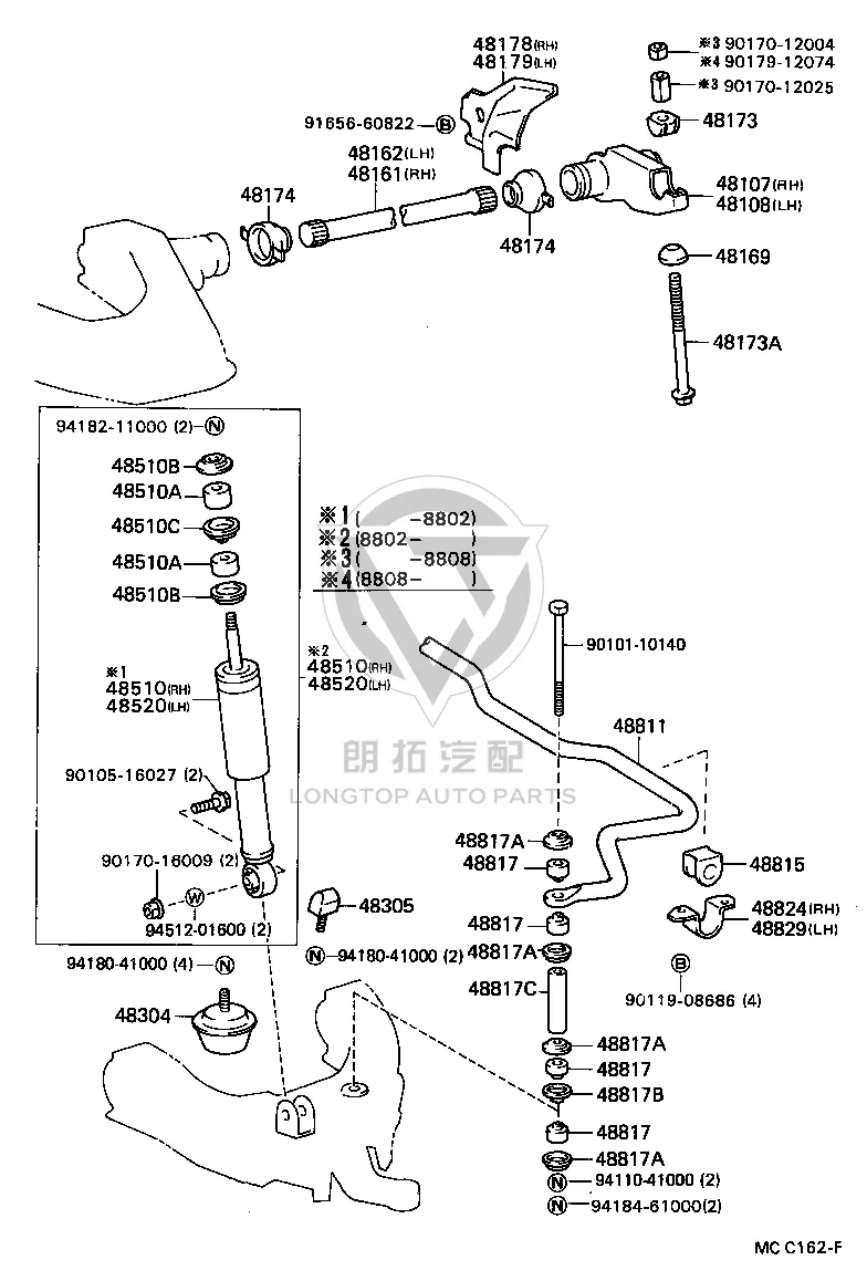 Bolt 90101-12159 for Toyota T100