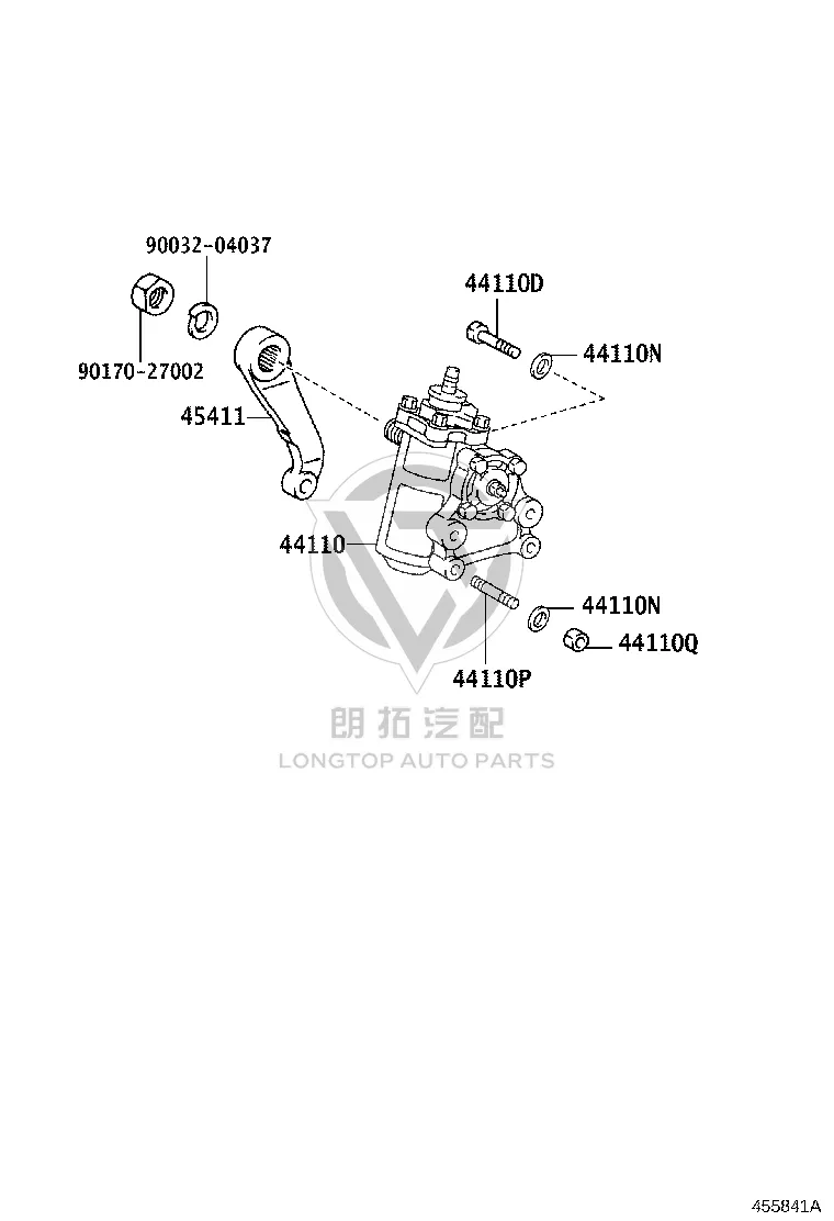 Bolt (for power steering gear) 90101-14021 for Toyota DYNA