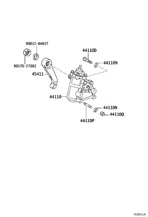 Bolt (for power steering gear) 90101-14021 for Toyota DYNA