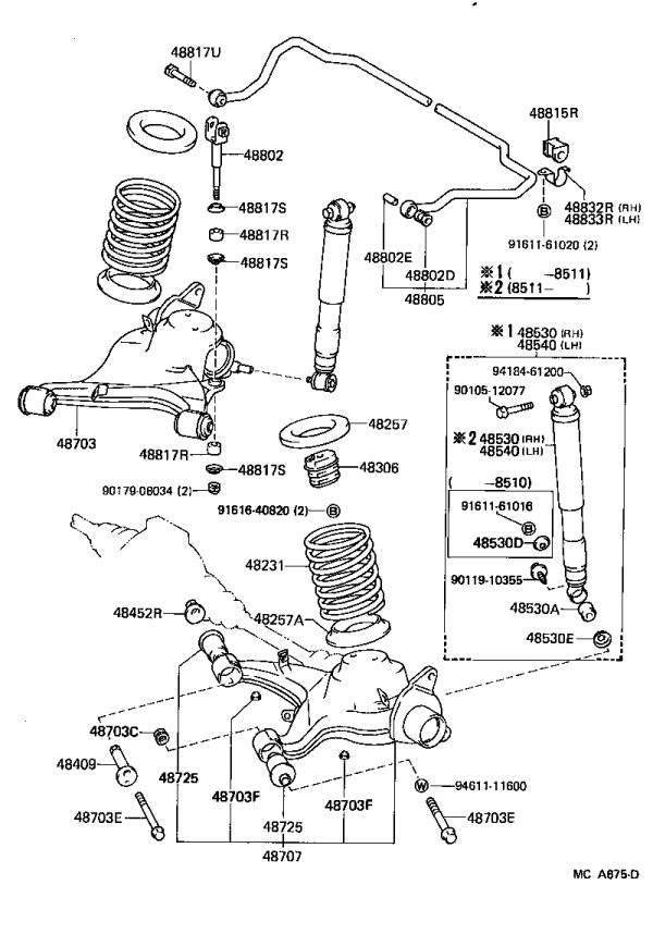 Bolt 90101-16017 for Toyota Crown